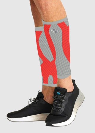 Cherokee Infinity Legwear Calf Sleeve 10-15 mmHg Compression in Vapor Firebird Red