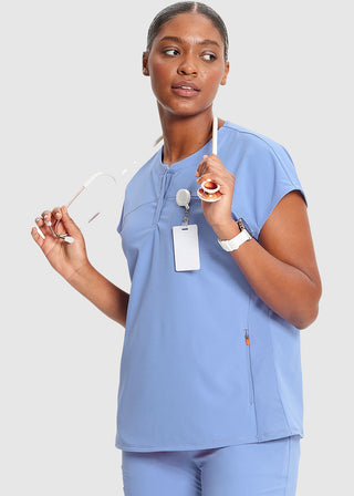 Infinity GNR8 Women's Henley Scrub Top