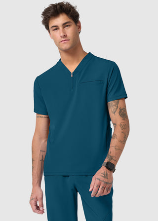 Infinity GNR8 Men's Partial Zip V-Neck Scrub Top