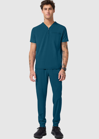Infinity GNR8 Men's Partial Zip V-Neck Scrub Top