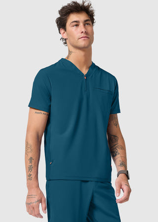 Infinity GNR8 Men's Partial Zip V-Neck Scrub Top