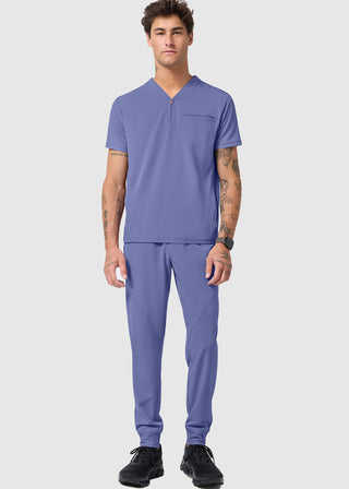 Infinity GNR8 Men's Partial Zip V-Neck Scrub Top