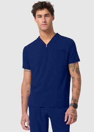 Infinity GNR8 Men's Partial Zip V-Neck Scrub Top