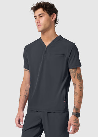 Infinity GNR8 Men's Partial Zip V-Neck Scrub Top