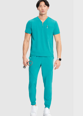 Infinity GNR8 Men's Partial Zip V-Neck Scrub Top