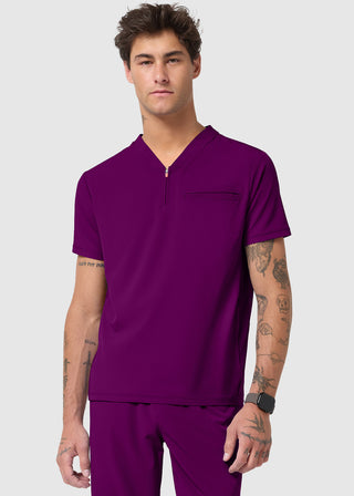 Infinity GNR8 Men's Partial Zip V-Neck Scrub Top