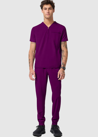 Infinity GNR8 Men's Partial Zip V-Neck Scrub Top