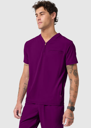 Infinity GNR8 Men's Partial Zip V-Neck Scrub Top