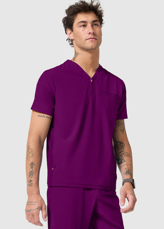 Infinity GNR8 Men's Partial Zip V-Neck Scrub Top