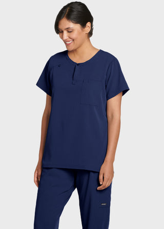 Jockey Women's Sleek 3 Pocket Scrub Top