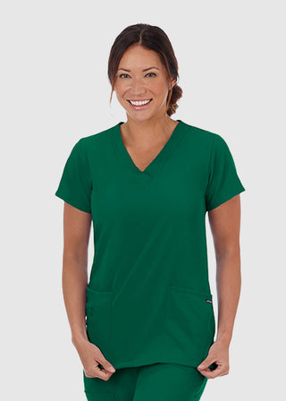 Jockey Scrubs Women Three Pocket Soft V-Neck Top