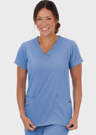 Jockey Scrubs Women Three Pocket Soft V-Neck Top