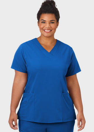 Jockey Scrubs Women Three Pocket Soft V-Neck Top
