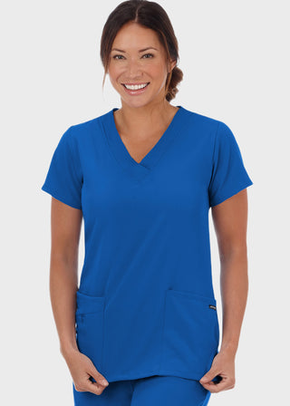 Jockey Scrubs Women Three Pocket Soft V-Neck Top