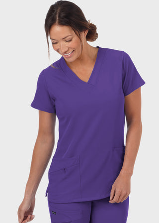 Jockey Scrubs Women Three Pocket Soft V-Neck Top
