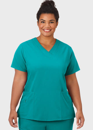 Jockey Scrubs Women Three Pocket Soft V-Neck Top