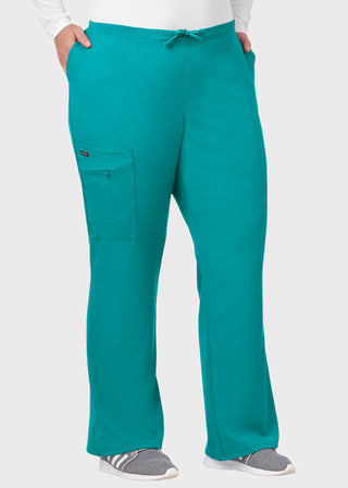 Jockey Scrubs Women Zipper Pocket Flare Medical Pants