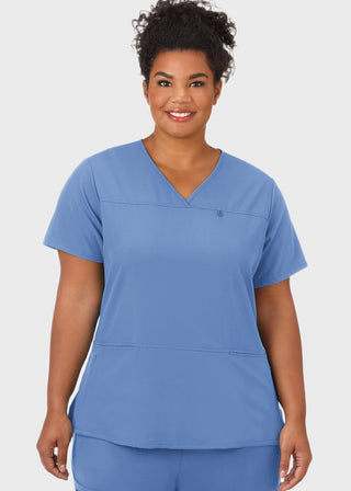 Jockey Scrubs Women's Six Pocket Jewel Neck Scrub Top