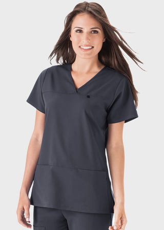 Jockey Scrubs Women's Six Pocket Jewel Neck Scrub Top