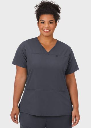 Jockey Scrubs Women's Six Pocket Jewel Neck Scrub Top