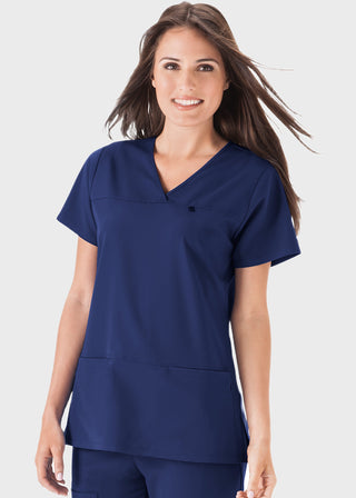 Jockey Scrubs Women's Six Pocket Jewel Neck Scrub Top