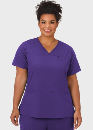 Jockey Scrubs Women's Six Pocket Jewel Neck Scrub Top