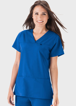 Jockey Scrubs Women's Six Pocket Jewel Neck Scrub Top