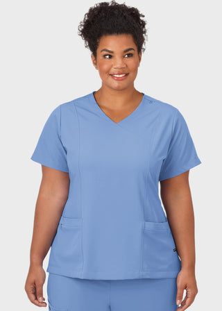 Jockey Scrubs Ladies Mock Wrap Scrub Top