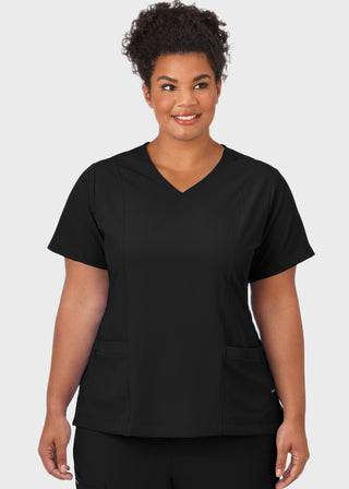 Jockey Scrubs Ladies Mock Wrap Scrub Top