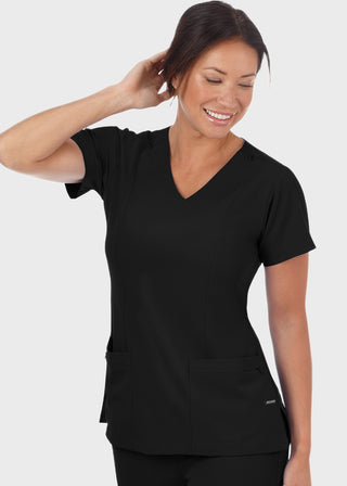 Jockey Scrubs Ladies Mock Wrap Scrub Top