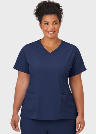 Jockey Scrubs Ladies Mock Wrap Scrub Top