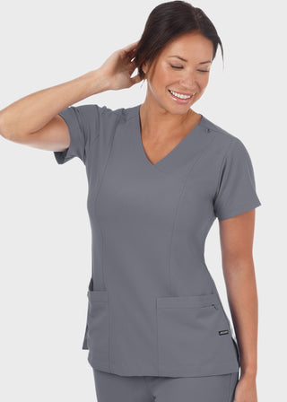 Jockey Scrubs Ladies Mock Wrap Scrub Top