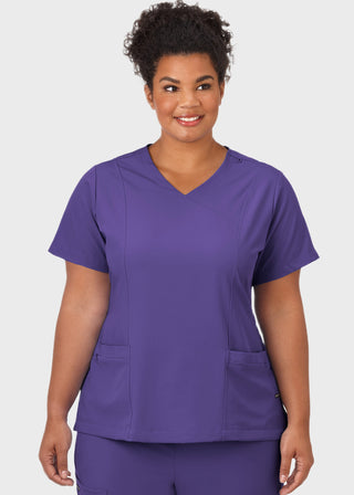 Jockey Scrubs Ladies Mock Wrap Scrub Top
