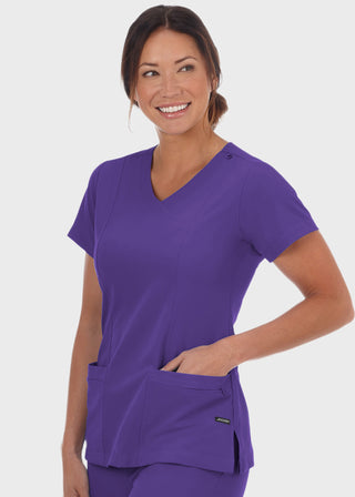 Jockey Scrubs Ladies Mock Wrap Scrub Top