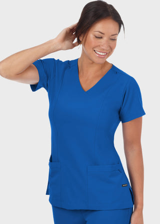 Jockey Scrubs Ladies Mock Wrap Scrub Top