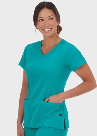 Jockey Scrubs Ladies Mock Wrap Scrub Top