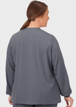 Jockey Classic Women's 28 Inches Round Neckline Snap Front Jacket