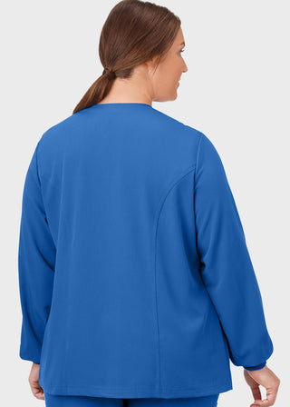 Jockey Classic Women's 28 Inches Round Neckline Snap Front Jacket