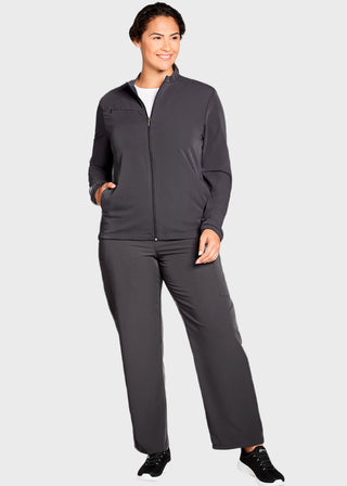 Jockey Classic Unisex Zip And Go Solid Scrub Jacket