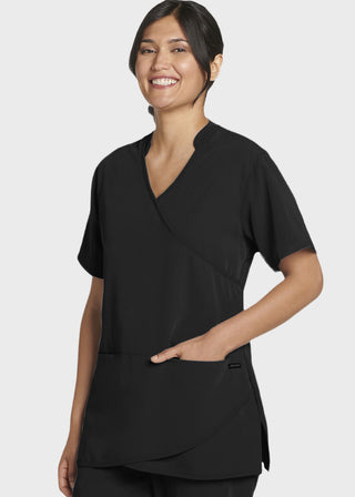 Jockey Women's Petal Mock Wrap Scrub Top