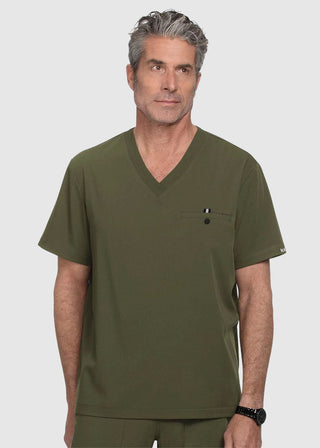 Koi Next Gen Men's On Call Solid Scrub Top