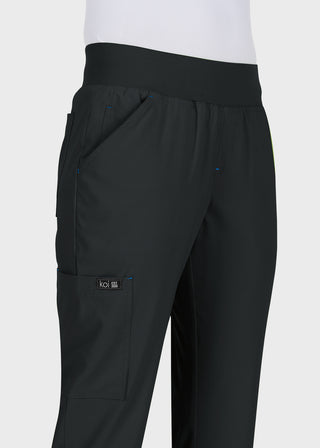 Koi Basics Women's Laurie Flare Leg Knit Waist Yoga Scrub Pant