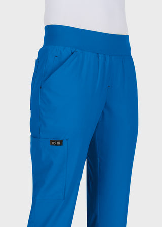 Koi Basics Women's Laurie Flare Leg Knit Waist Yoga Scrub Pant