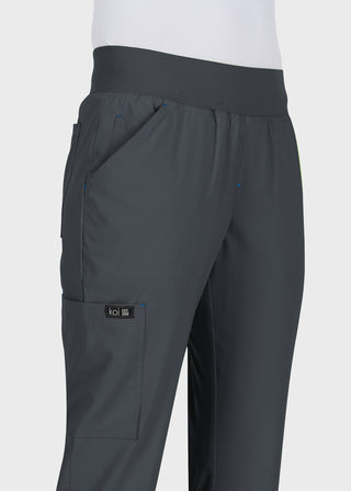 Koi Basics Women's Laurie Flare Leg Knit Waist Yoga Scrub Pant