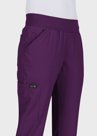 Koi Basics Women's Laurie Flare Leg Knit Waist Yoga Scrub Pant