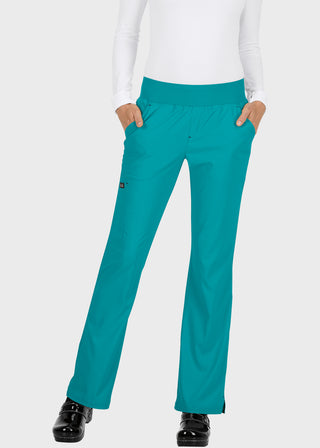 Koi Basics Women's Laurie Flare Leg Knit Waist Yoga Scrub Pant