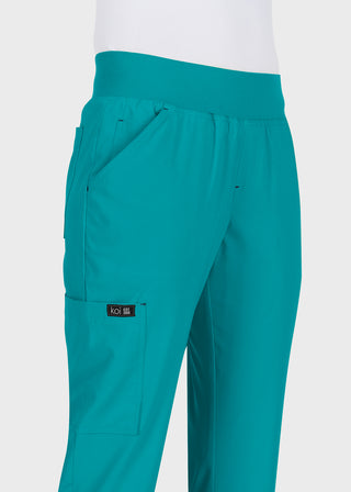 Koi Basics Women's Laurie Flare Leg Knit Waist Yoga Scrub Pant