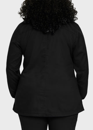 Landau Proflex Women's Snap Front Warm Up Solid Scrub Jacket