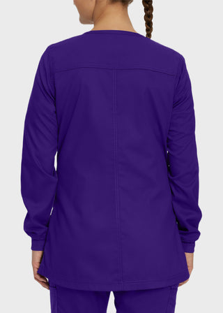 Landau Proflex Women's Snap Front Warm Up Solid Scrub Jacket