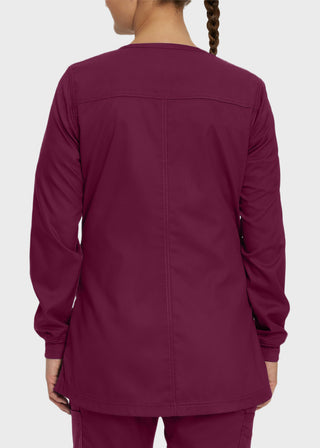 Landau Proflex Women's Snap Front Warm Up Solid Scrub Jacket